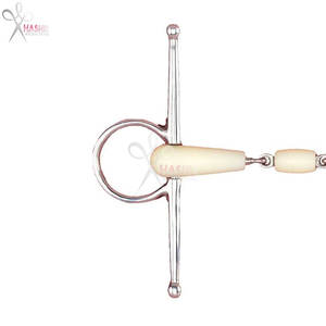 Double <b>Jointed</b> <b>Roller</b> Full Cheek Horse Bit Apple Scented Stainless Steel Reusable Mouthpiece Rings Controlled Horse Riding - Product Image 5