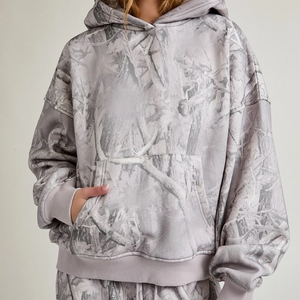 Survêtement décontracté surdimensionné pour femme, manches longues, personnalisé, 2026, 100% polyester, écologique, respirant, saison hivernale - Product Image 2