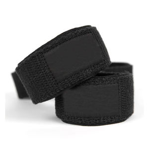 In One Solid Black Color Lightweight Eco Friendly Fitness <b>Gym</b> <b>Wrist</b> <b>Support</b> Wraps Strap Powerlifting Straps <b>For</b> Lifting Straps - Product Image 2