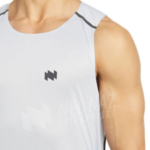 Camiseta sin mangas de gimnasio para hombre, precio barato, superventas en línea, diseño personalizado y tamaño, uso físico, camiseta sin mangas para gimnasio para hombre - Product Image 3