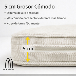 Cuscino per panca imbottito in schiuma ad alta densità con cerniera e rivestimento rimovibile e lavabile per interni - Product Image 4