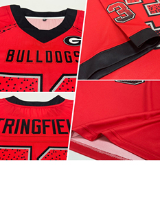 Maillot de football 100% polyester personnalisé rouge noir gris maille dérive mode respirant à manches courtes solide avant imprimé Techniques - Product Image 5