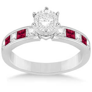 ชุดเครื่องประดับเจ้าสาวทองคำขาว 14k ประดับทับทิม เพชร และเพทาย 1.30 กะรัต ชุบทองคำขาวแบบโรสโกลด์ สไตล์ทันสมัยสำหรับงานแต่งงานหรือเป็นของขวัญ - Product Image 3