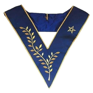 Collar masónico Aasr Thrice Powerful Master Machine bordado de alta calidad personalizado a estrenar 2025 Collar de oficial - Product Image 1