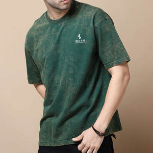 เสื้อยืดสไตล์สตรีทแฟชั่นล้ำสมัยสำหรับผู้ชาย ผ้าเนื้อนุ่มฟอกสีสไตล์วินเทจ ทันสมัย สวมใส่สบาย เหมาะสำหรับใส่ในชีวิตประจำวัน - Product Image 2