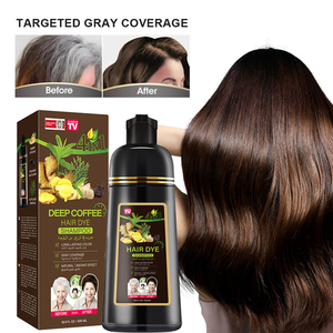 PLOG Shampoo Colorante Istantaneo 4 in 1 500ml Caffè Scuro con Zenzero Delicato, Tinta per <span class=keywords><strong>Capelli</strong></span> a Lunga Durata, Copre i <span class=keywords><strong>Capelli</strong></span> Grigi - Product Image 4
