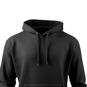 <b>Men's</b> Custom Hoodie with Two-tone Sleeves Taped Neck Front <b>Pouch</b> Pocket-100% Cotton Different Sizes and Colours - Product Image 2