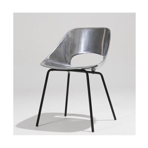 Chaise en métal raffiné construite avec une base en acier durable offrant un siège confortable pour les maisons, les bureaux et les cafés modernes - Product Image 3