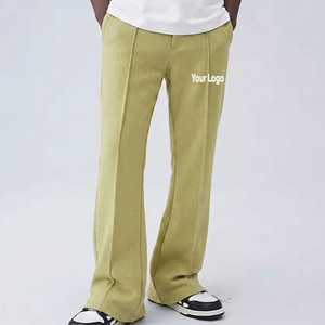 Streetwear Custom Made High Waist Heavyweight Flare Style Straight Leg Blank Baggy Sweatpants Breathable Hip Hop Style Joggers - Product Image 1