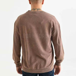Sweat-shirt d'hiver en coton/polyester à lavage acide solide fabriqué au Pakistan pour hommes, logo personnalisé - Product Image 2