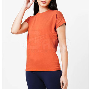 เสื้อยืดผ้าแคนวาสสำหรับผู้หญิงแบบลำลองแห้งเร็วสำหรับฤดูร้อนเสื้อยืดระบายอากาศได้ดีผลิตตามสั่งขนาดพิเศษ - Product Image 2