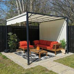 Conjunto de Sofás para Exteriores Hecho con Estructura de Madera de Teca Sólida en Color Natural y Cojines de Calidad para Protección Solar - Product Image 3