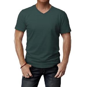 OEM 100% coton mélange de polyester T-shirt à col en V sur mesure Style décontracté Approvisionnement direct de l'usine Bangladesh Valeur Offre promotionnelle - Product Image 1