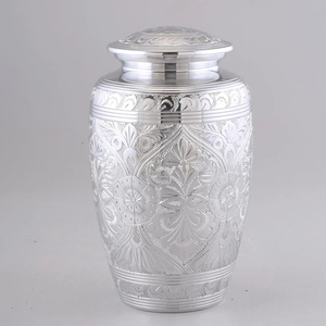 Urne funéraire en aluminium pour cendres humaines adultes, souvenir commémoratif, sépulture, récipient de rangement pour cendres avec couvercle sécurisé - Product Image 6