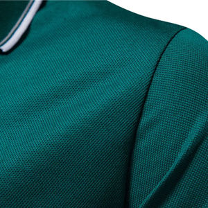 2025 nueva llegada calidad Premium recortada estilo Polo camiseta moda Polo camiseta verano moda bajo MOQ hombres Polo camiseta - Product Image 4