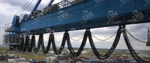 Cmk hộp theo dõi Festoon Xe đẩy cho EOT Crane kẽm-tráng MS cơ thể thép bánh xe 44 lbs công suất cáp tàu sân bay hệ thống - Product Image 3