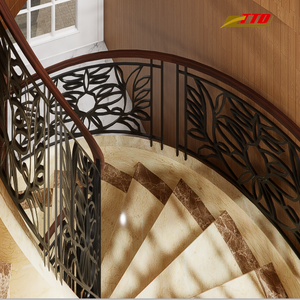 Rails d'escalier en fer conçus sur mesure et conçus pour la sécurité et l'élégance améliorent l'esthétique des escaliers modernes et traditionnels de la maison - Product Image 6