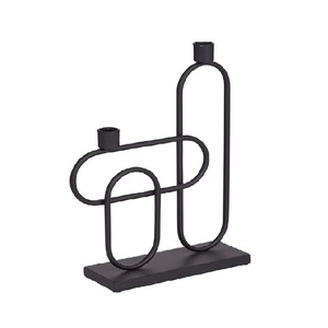 Candelero de Metal de estilo chino, vela de hierro de pie alto de bambú, arreglo de boda, decoración de portavelas - Product Image 2