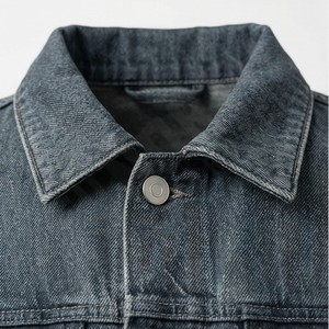 Chaqueta Vaquera de Algodón para Hombre de la Mejor Calidad, Transpirable, Talla Grande, Cierre Completo con Cremallera, Chaqueta Casual para Exteriores para Otoño e Invierno - Product Image 4