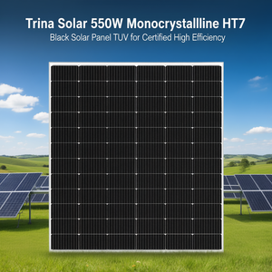 Panneau solaire monocristallin HJT noir Trina Solar 550W certifié TUV pour une efficacité élevée - Product Image 3