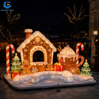 Winterwunderland Lichtinstallationen Festival-Laterne mit Schneeflocken-Foto-Opportunitäten für Freizeitparks und saisonale Attraktionen