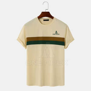 Summer Wear Nouveau design T-shirt à manches courtes pour hommes Dernière conception T-shirt de couleur personnalisée pour hommes - Product Image 1