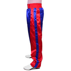 Custom 100% Polyester Satin Kickboxing <b>Trousers</b> for Men Women's Martial Arts Training Breathable Quick Dry Lightweight - Product Image 4