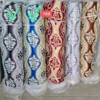 Tissu de rideau à motif et tissu de rideau textile en gros de Chine avec rideaux pour la décoration du salon