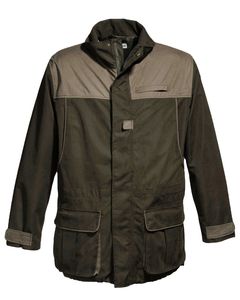 Chaqueta de caza para hombre, tela de concha, lona de algodón, cremallera y botones, cierre, bolsillos delanteros, forro interior de poliéster, gran oferta, Color Doble - Product Image 1