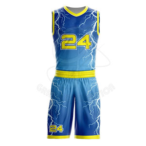 Uniforme de baloncesto de entrenamiento totalmente sublimado con uniformes de baloncesto de poliéster 100% para conjuntos de logotipo impreso personalizado - Product Image 4