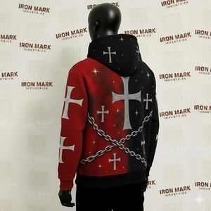 Sweat à capuche en coton 100% épais, coupe courte, délavé à l'acide, effet vieilli, avec broderie et strass, color block personnalisé, coupé-cousu, pour l'hiver - Product Image 3