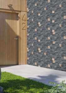 Azulejos de Porcelana para Paredes Exteriores de 300x600 mm, Elevación Frontal - Product Image 2