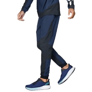 2024 hommes Logo personnalisé pantalons de survêtement léger tissu respirant coupe classique pantalon de Jogging avec poches zippées pantalons de sport - Product Image 1