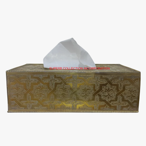 Couvercle de boîte à mouchoirs en métal en filigrane argenté fabriqué à la main Design fantastique porte-serviettes décoratif orné décor à la maison organisateur d'hôtel - Product Image 5