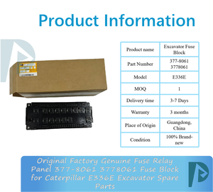 Panel de Relés y Fusibles Original de Fábrica 377-8061 3778061, Bloque de Fusibles para Excavadora Caterpillar E336E, Repuestos - Product Image 3