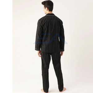 Nuevo Conjunto de Dormir Informal y Transpirable para Hombre de Alta Calidad, Poliéster/Algodón, Manga Larga - Product Image 3