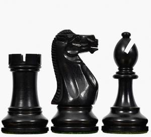 Trendy CB Grandmaster Staunton Chess Pieces Set Ebonized And Natural Boxwood 3.75 King Luxury <b>Wooden</b> Chess Set - Product Image 3