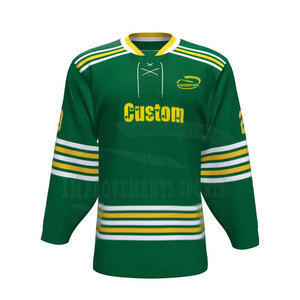 Nouveau maillot de hockey sur glace imprimé logo 100% tissu polyester pas cher prix maillot de hockey sur glace - Product Image 6