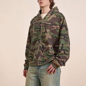 Sweat à capuche zippé en polaire sublimé pour homme, coupe-vent, étiquette privée, personnalisable, tissu respirant à séchage rapide, écologique - Product Image 5