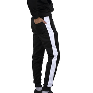 Chándal deportivo de dos piezas para hombre, Sudadera ligera con capucha y pantalones de Jogger con bolsillos, pantalón acampanado, chándal para hombre - Product Image 3