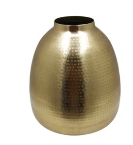 Vase à fleurs long en meena violet moderne fait à la main, décoration unique en métal pour table et mur pour le salon - Product Image 4