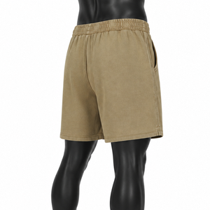 Pantalones Cortos Deportivos Personalizados para Hombre, de Algodón Lavado, Cintura Elástica, Casuales, de Verano, para Gimnasio, con Bolsillos Laterales, Corte Holgado - Product Image 5