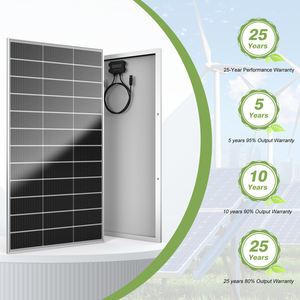 Panneau solaire rigide à demi-cellules 200W, surface en verre de silicium, système de production d'énergie solaire domestique, entrepôt américain - Product Image 4