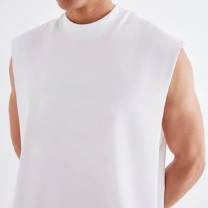 Oem Custom Logo High Quality Sleeveless Ladies Cotton Plain White Knit Ribbed <b>Crop</b> Tank <b>Top</b> for Women and Men's - Product Image 3