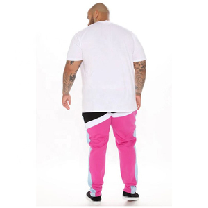 Nuevo último chándal personalizado de moda con logotipo personalizado de alta calidad Spring Zip up Rosa elegante personalizado para hombres - Product Image 6