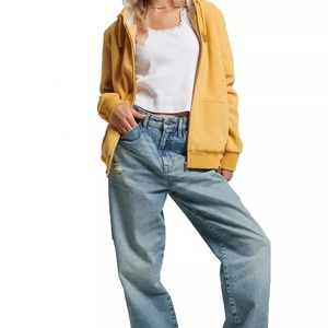 Sudadera con Capucha Informal para Mujer 2024, Talla Grande, Ropa Deportiva, Tejido de Felpa, Ecológica, Lavada, 100% Algodón, Invierno, Aaron - Product Image 2