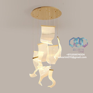 Collection d'éclairage décoratif de luxe artistique moderne lustre de plafond pour les EAU KSA USA Chine Qatar Koweït Bahreïn Oman suspendu - Product Image 3