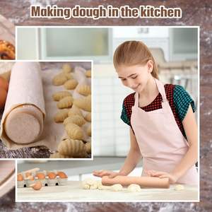 Petit rouleau à pâtisserie en bois, rouleau à pâte à boulettes Mini rouleaux à pâtisserie en bois Outil essentiel d'ustensile de cuisine pour fondant, pâtes - Product Image 4