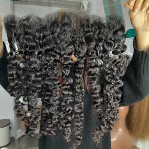 มวลต่อผมมนุษย์พร้อมตัวปิด 13x4 มวลต่อผมพร้อมตัวปิดลูกไม้ มวลต่อผมมนุษย์สีบลอนด์บริสุทธิ์พร้อมหน้าผาก - Product Image 2