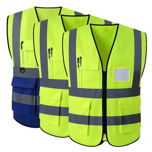 Haute visibilité respirant polyester tricot gilet réfléchissant vêtements de sécurité vêtements de travail gilet de sécurité haute sécurité gilet réfléchissant - Product Image 1
